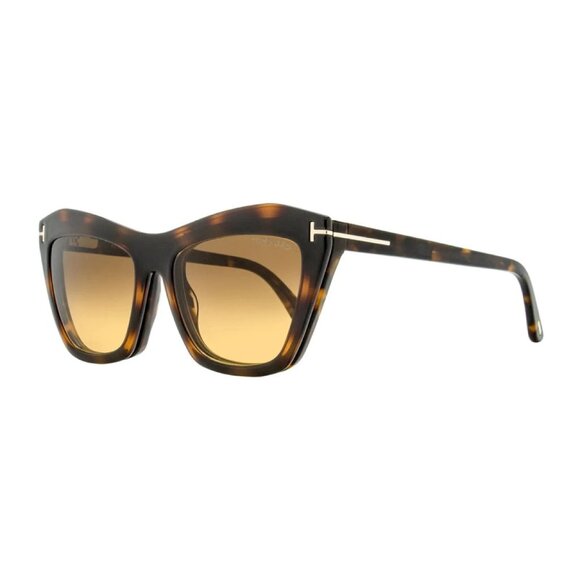 NEW TOM FORD FT5971-B/S 052 EYEGLASSES TF5971-B 052 HAVANA WOMEN CAT EYE EYEWEAR - Picture 1 of 3